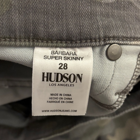 Hudson Barbara Super Skinny Camo Jeans - Picture 3 of 9